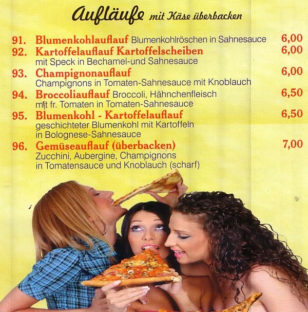 Aufläufe bei Pizza Mara in Schlangen