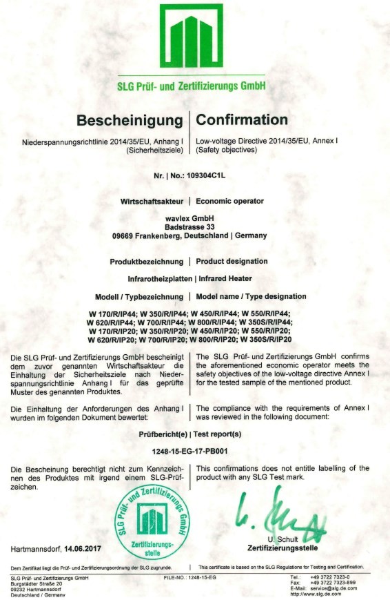 Wavlex - Infrarotheizplatten - Wärmende Bilder