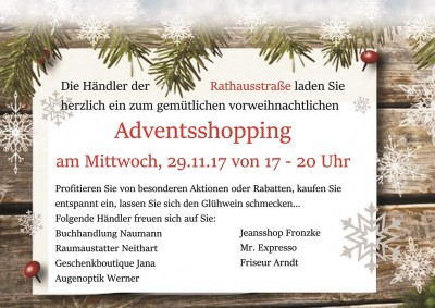 Adventsshopping am 29.11.2017