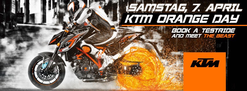 Erinnerung: KTM Orange Day am 7.4.2018